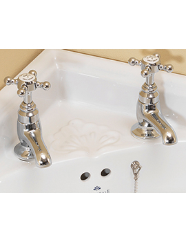 Silverdale Traditional Victorian Cloakroom Basin Pillar Taps