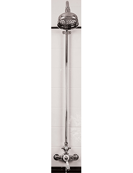 Silverdale Traditional Exposed Thermostatic Shower Valve With Shower Head and Arm