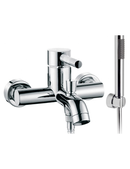 Zoo Exoposed Wall Mounted Bath Shower Mixer