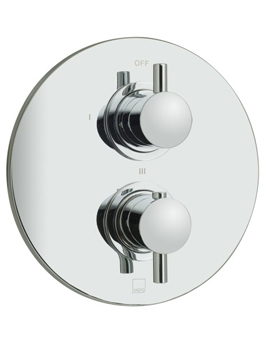 Zoo Concealed 3 Outlet 2 handle Thermostatic Shower Valve