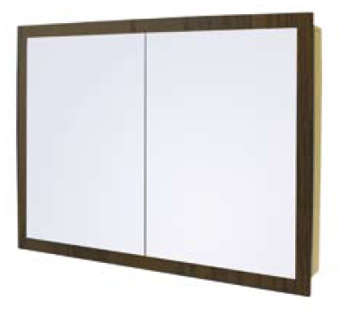 Vessini Vessini Quattro Recessed Cabinet Double Mirror Door & Shelves