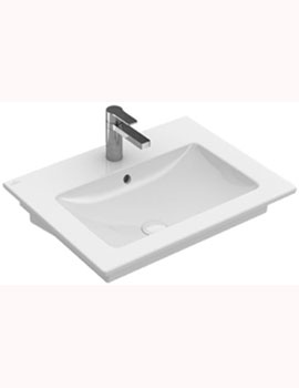 Villeroy and Boch Venticello 600mm Vanity Basin 1 Tap Hole - 412460