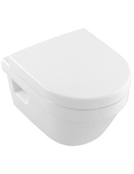 Villeroy and Boch Architectura Wall Mounted 350mm Washdown WC Compact, Rimless - 4687R0