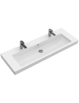 Villeroy and Boch Subway 2.0 2 Tap Hole Vanity basin 1300mm - 7176D2