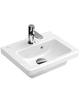 Villeroy and Boch Subway 2.0 1 Tap Hole Washbasin 370mm - 731737