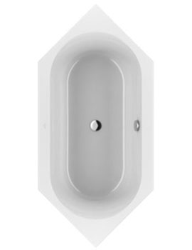 Loop & Friends Duo 1900mm x 900mm Hexagonal Bath - UBA199LFO6V