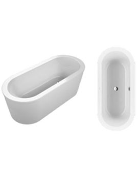 Villeroy and Boch Loop & Friends Free Standing Duo 1800mm x 800mm Bath - UBA180LFO7PDBCV