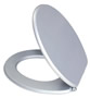 Flip&nbsp;Contermporary Metallic Silver Toilet Seat