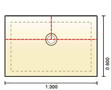 Impey&nbsp;Aqua-Dec 1 Shower Tray, 1300 x 800mm