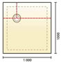 Impey&nbsp;Aqua-Dec 2 Shower Tray, 1000 x 1000mm