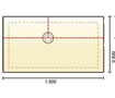 Impey&nbsp;Aqua-Dec 3 Shower Tray, 1500 x 800mm