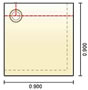 Impey&nbsp;Aqua-Dec 4 Shower Tray, 900 x 900mm
