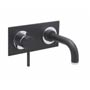 Tre Mercati&nbsp;Milan Black 2 Hole Wall Mounted Basin Mixer