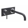 Tre Mercati&nbsp;Milan Black 2 Hole Wall Mounted Bath Filler