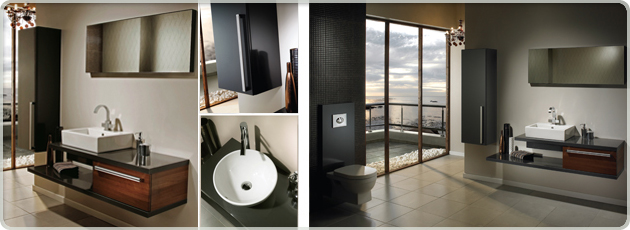 Utopia Bathroom Furniture with Solid Doors and Soft Closing Feature.