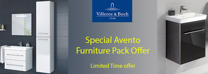 V&B Avento Furniture Pack offer including side unit and tall cabinet. Quick delivery