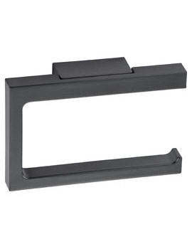 Edition 11 Toilet paper holder open form brushed black chrome - 11162130000