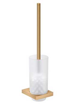 Keuco Edition 11 Toilet brush set with genuine crystal insert brushed bronze - 11164039000
