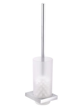 Keuco Edition 11 Toilet brush set with genuine crystal insert brushed nickel - 11164059000  By Keuco