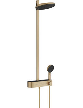 Hansgrohe Pulsify S Showerpipe 260 2jet with ShowerTablet Select 400 brushed bronze - 24240140