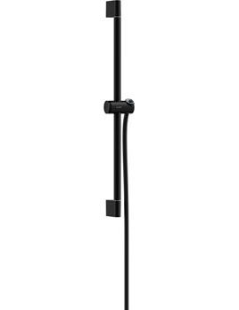 Hansgrohe Unica Shower bar Pulsify S 65 cm with push slider and Isiflex shower hose 160 cm matt black - 244006