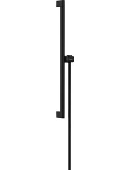 Hansgrohe Unica Shower bar S Puro 65 cm with easy slide hand shower holder and Isiflex shower hose 160 cm matt