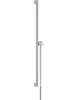 Hansgrohe Unica Shower bar S Puro 90 cm with easy slide hand shower holder and Isiflex shower hose 160 cm chro