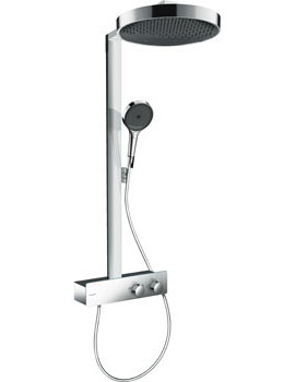 Hansgrohe Rainfinity Exposed Twin Head Shower Set in Chrome - 26853000