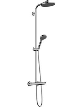 Hansgrohe Vernis Blend Showerpipe 200 1jet Exposed thm. In Chrome Chrome - 26937000