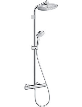 Croma Showerpipe Top 280 1Jet with Thermostatic Shower Mixer chrome - 27369000