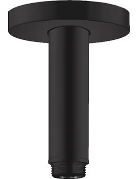 Hansgrohe Ceiling connector S 100 mm matt black - 27393670