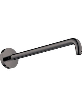 Shower arm 38.9 cm polished black chrome - 27413330