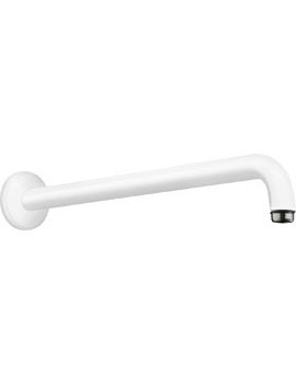 Shower arm 38.9 cm matt white - 27413700