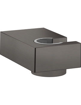 Shower holder Porter E brushed black chrome - 28387340