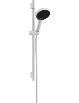 Rainfinity Shower set 130 3jet with shower bar S Puro 65 cm push slider and Designflex textile showe