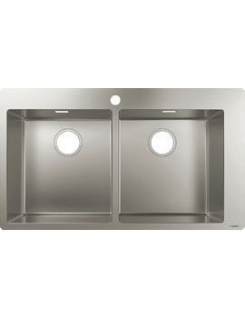 Hansgrohe S71 S711-F765 Built-in sink 370/370 stainless steel - 43303800