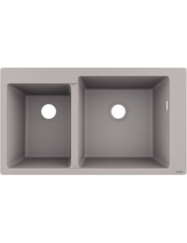 Hansgrohe S51 S510-F760 Built-in sink 305/435 concreate grey - 43317380