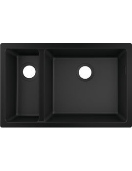 S51 S510-U635 Undermount sink 180/450 graphite black - 43433170