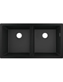 S51 S510-U770 Undermount sink 370/370 graphite black - 43434170