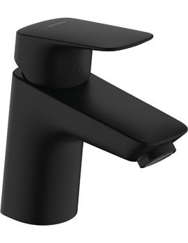 Logis Single lever basin mixer 70 with pop-up waste matt black - 71070670