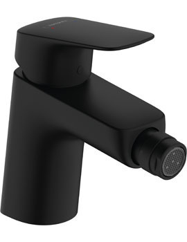 Logis Single lever bidet mixer 70 with pop-up waste matt black - 71204670