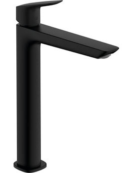 Logis Single lever basin mixer 240 Fine with pop-up waste set matt black - 71257670