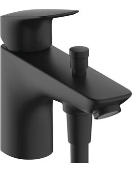 Hansgrohe Logis Single lever bath and shower mixer Monotrou with 2 flow rates matt black - 71315670