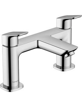 Logis 2-hole rim mounted bath mixer Chrome - 71437000