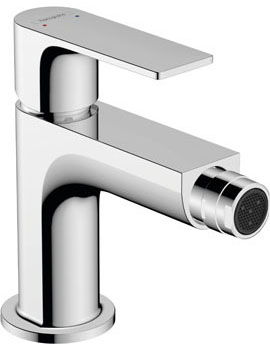 Rebris E Single lever bidet mixer with metal pop-up waste set Chrome - 72213000