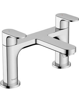 Hansgrohe Rebris S 2-hole rim mounted bath mixer Chrome - 72446000