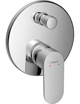 Hansgrohe Rebris S Single lever bath mixer for concealed installation with integrated security combination acc