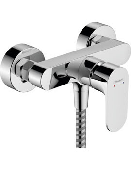 Rebris S Single lever shower mixer for exposed installation Chrome - 72640000
