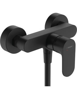 Hansgrohe Rebris S Single lever shower mixer for exposed installation Matt Black - 72640670