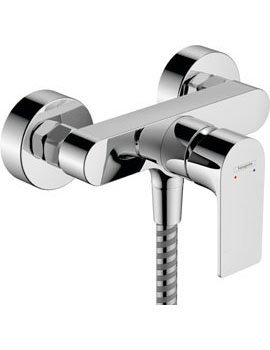 Hansgrohe Rebris E Single lever shower mixer for exposed installation Chrome - 72650000